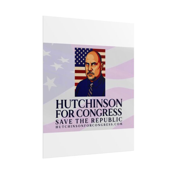 This Sean Hutchinson for congress in NV D3 wall poster will let your friends now where you stand. Save the republic