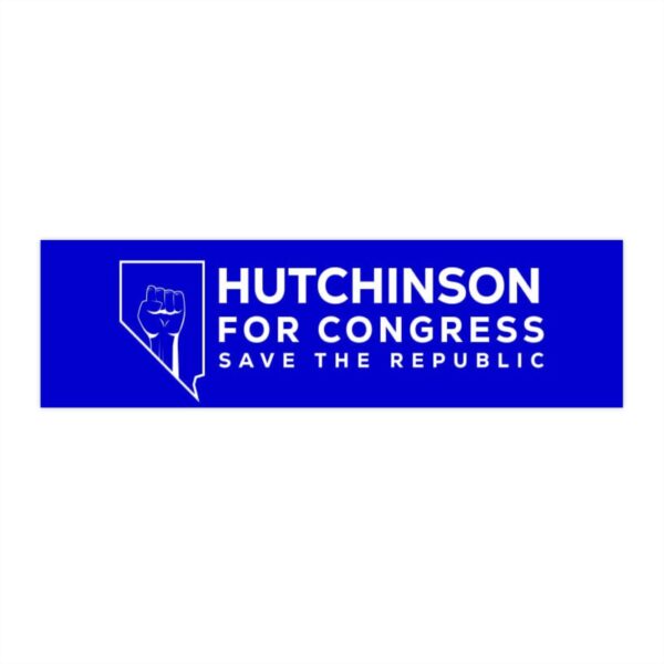 Show your support for Sean Hutchinson's run for congress in NV D3 and slap this bumper sticker on your ride.