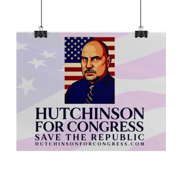 This Sean Hutchinson for congress in NV D3 wall poster will let your friends now where you stand. Save the republic