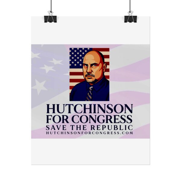 This Sean Hutchinson for congress in NV D3 wall poster will let your friends now where you stand. Save the republic